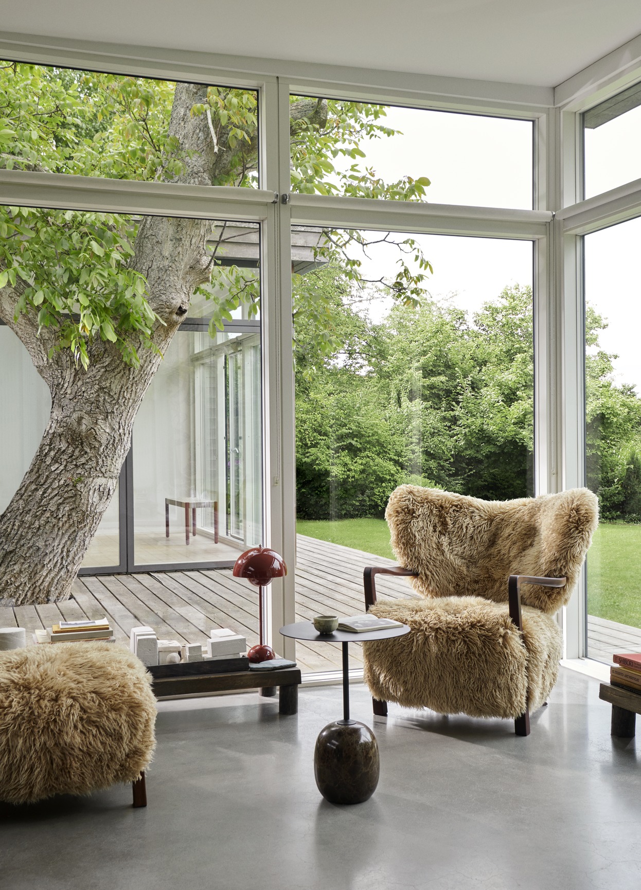 Wulff Lounge Chair ATD2 & Wulff Pouf ATD3 Designers Choice